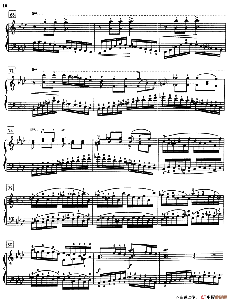 克莱门蒂练习曲（《名手之道》No.21）钢琴曲谱（图5）