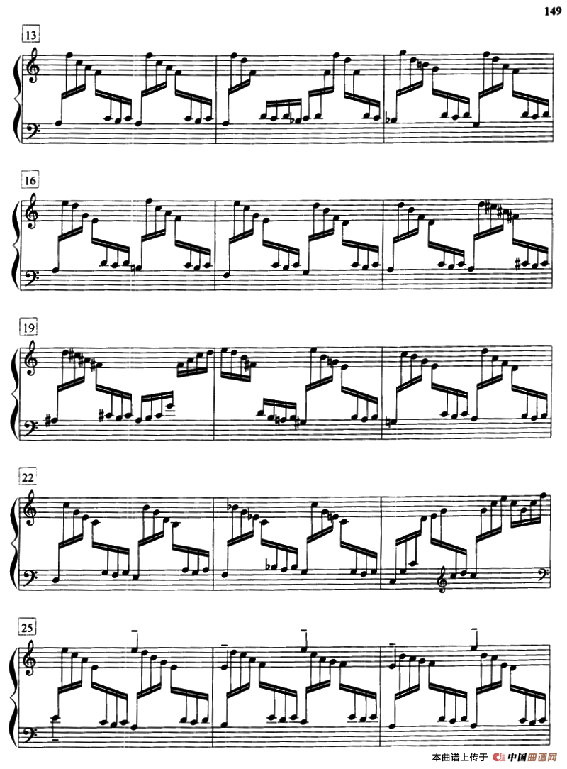 前奏曲与赋格（Op.87.No.2）钢琴曲谱（图2）