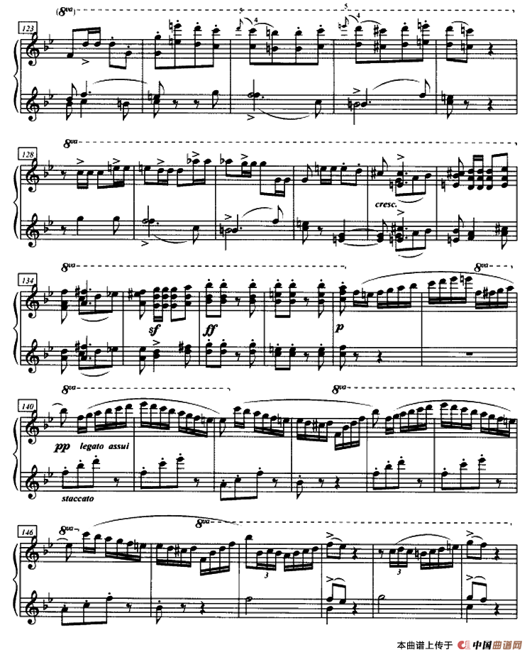 加洛普即兴曲（四手联弹、第一钢琴）钢琴曲谱（图5）