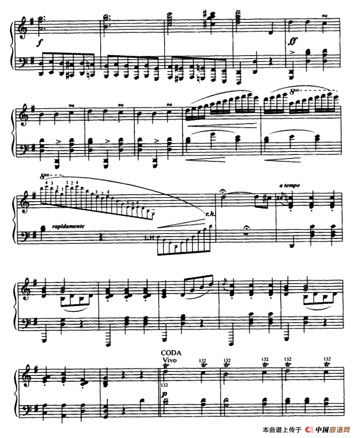 古式小步舞曲钢琴曲谱（图5）