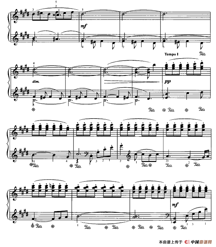 在田野钢琴曲谱（图3）