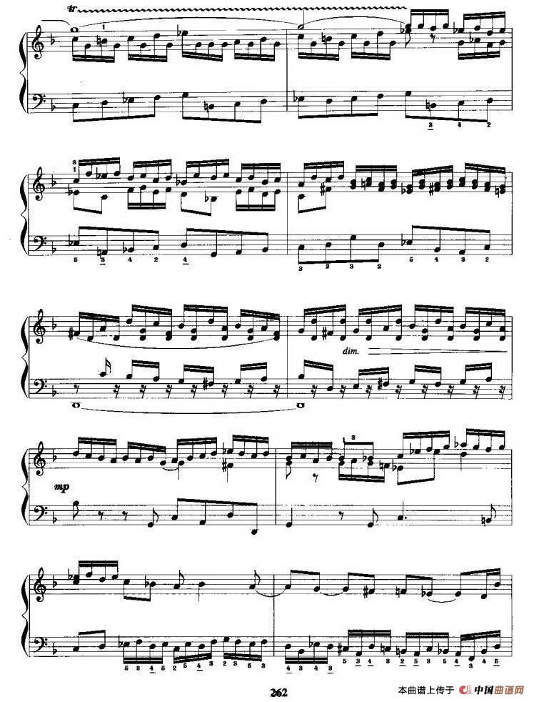 Toccata and Fugue in D Minor（D小调托塔卡与赋格）钢琴曲谱（图8）