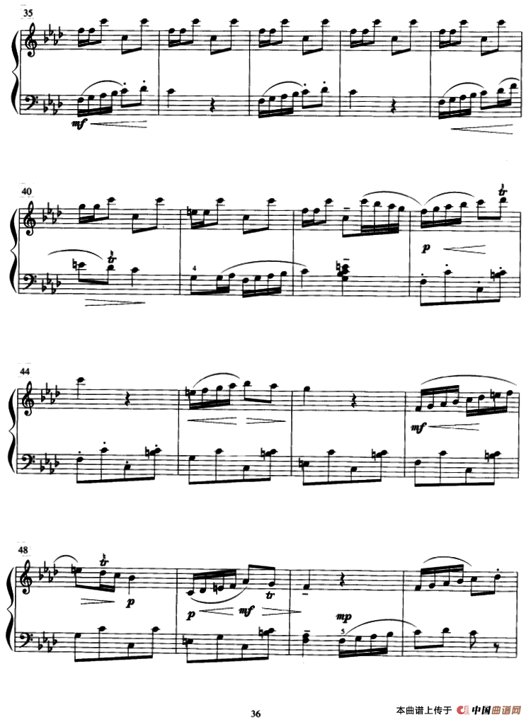 小毛驴钢琴曲谱（图3）