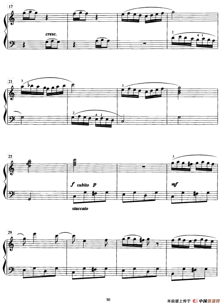 独轮车钢琴曲谱（图2）