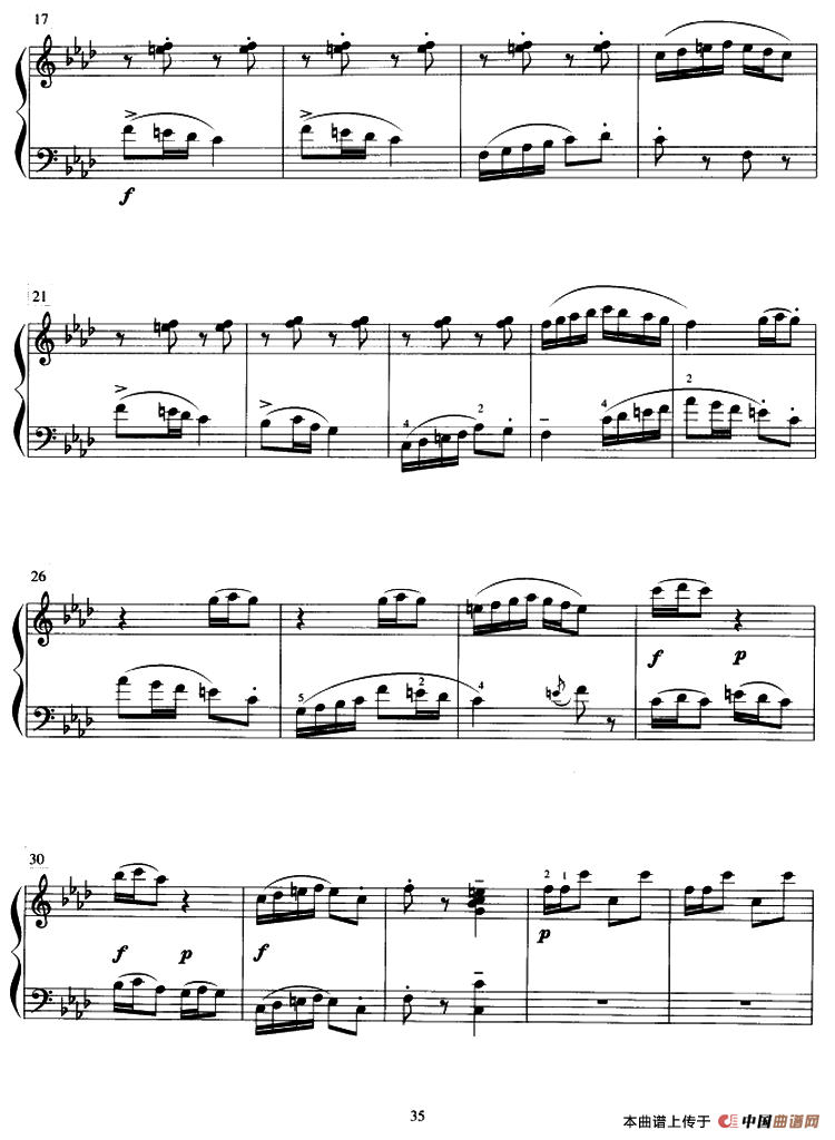小毛驴钢琴曲谱（图2）