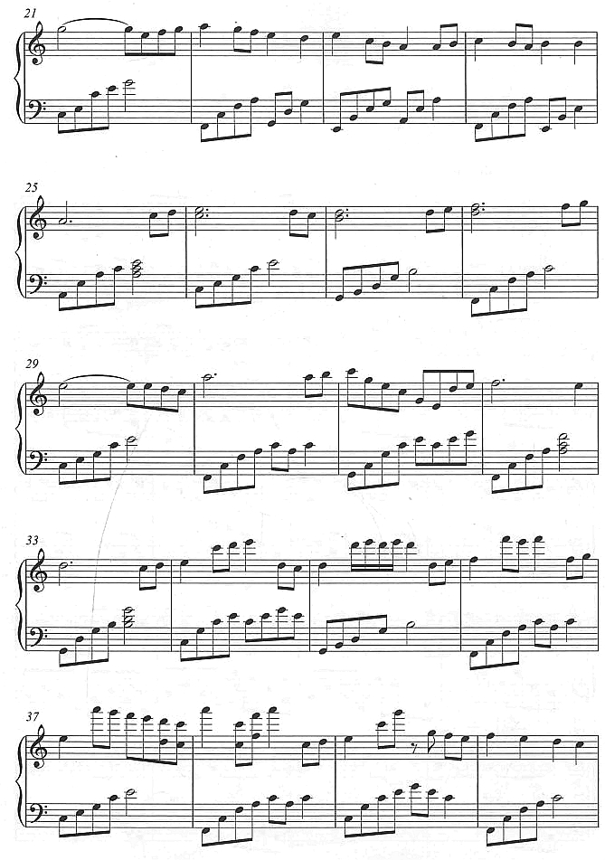 童年2钢琴曲谱（图1）