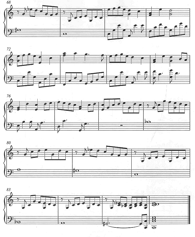 雪之梦4钢琴曲谱（图1）