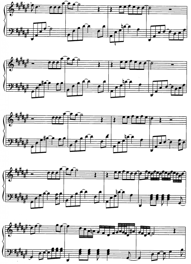不管发生什么4钢琴曲谱（图1）