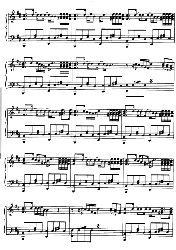 大地之歌6钢琴曲谱（图1）