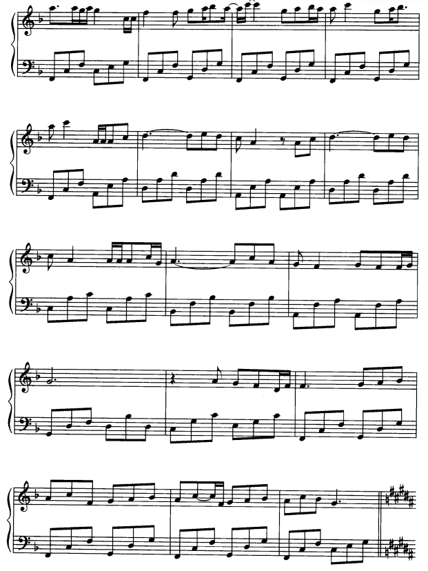 失落的孩子3钢琴曲谱（图1）