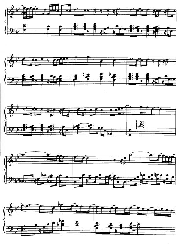旋转木马2钢琴曲谱（图1）