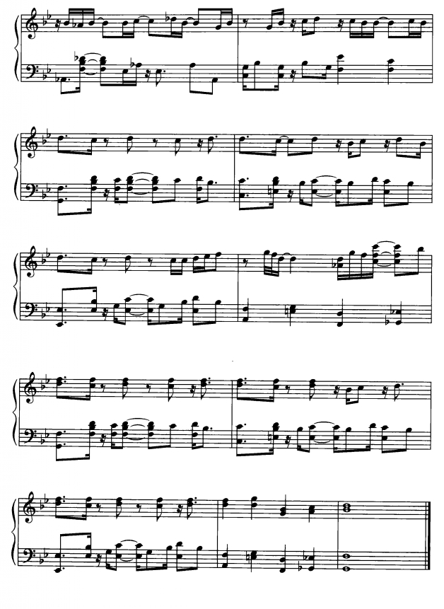 旋转木马3钢琴曲谱（图1）