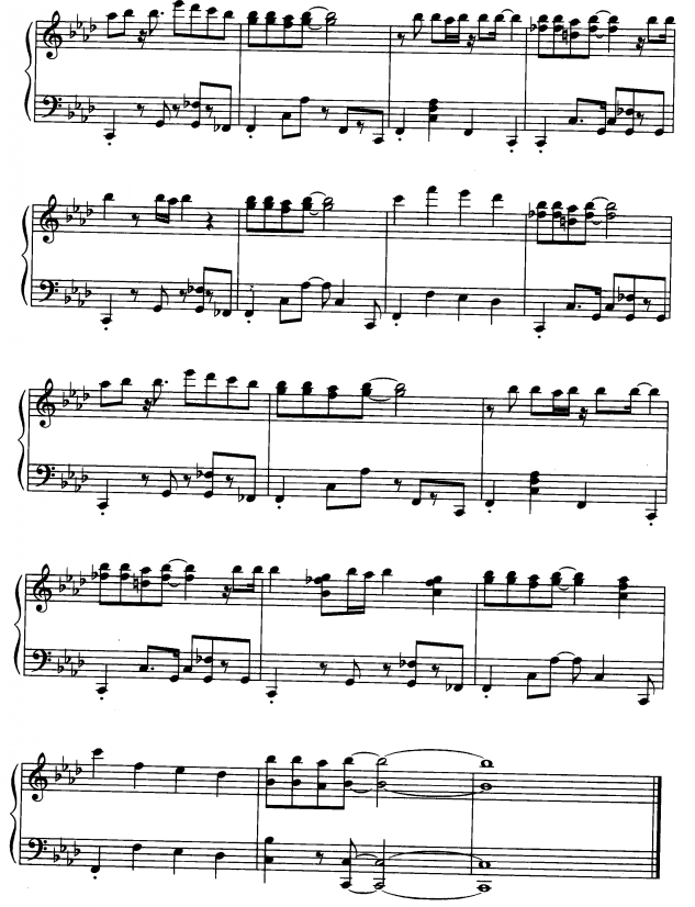 记得有一次6钢琴曲谱（图1）