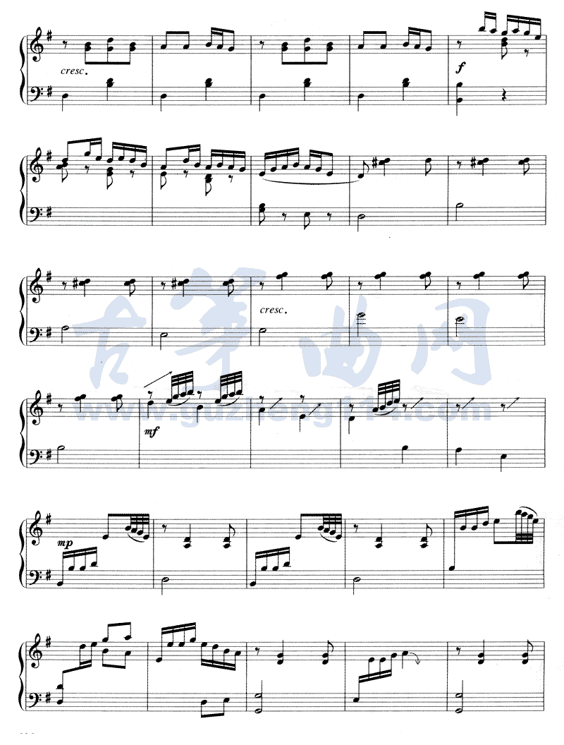 茉莉芬芳古筝曲谱（图4）