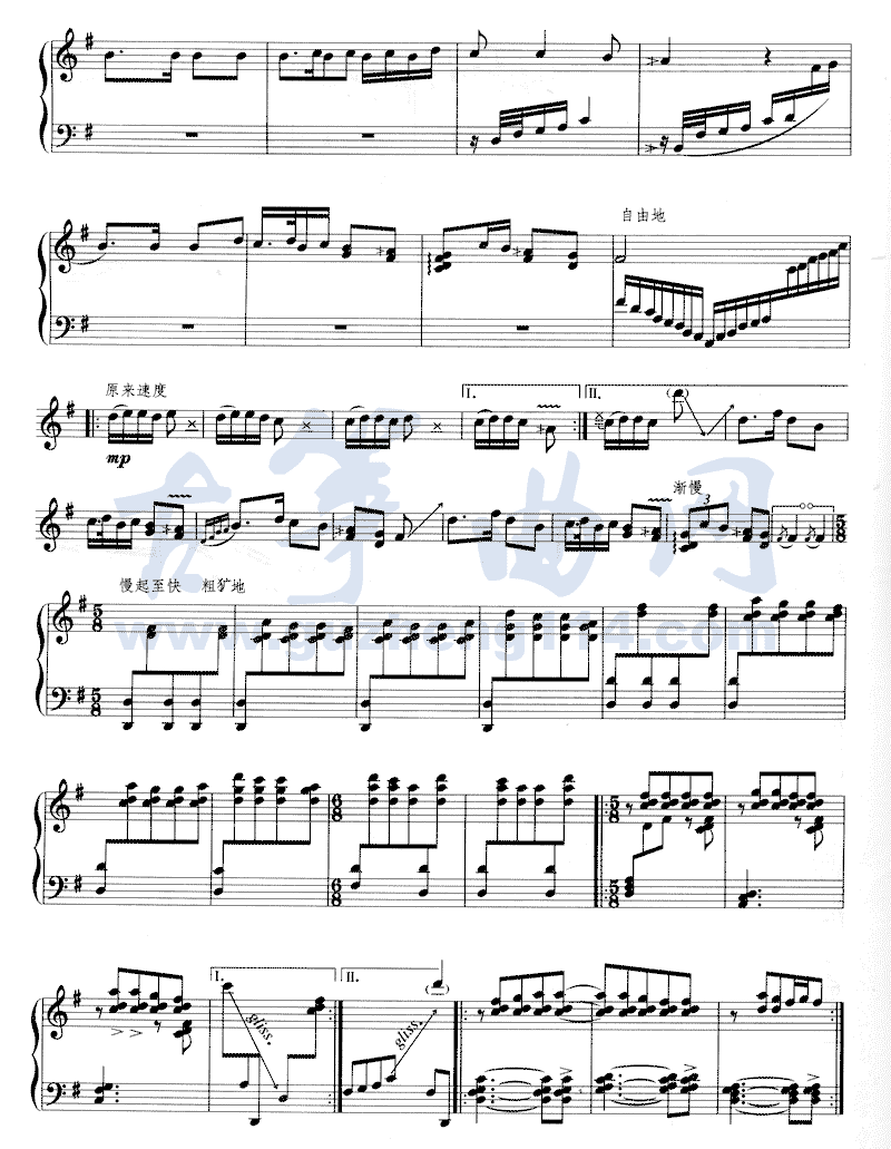 木卡姆散序与舞曲古筝曲谱（图4）