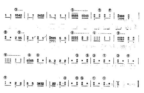 杨柳开门古筝曲谱（图2）