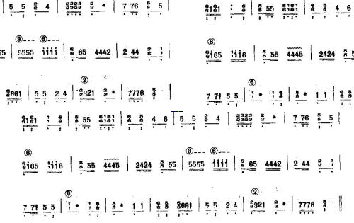 玉美针古筝曲谱（图1）