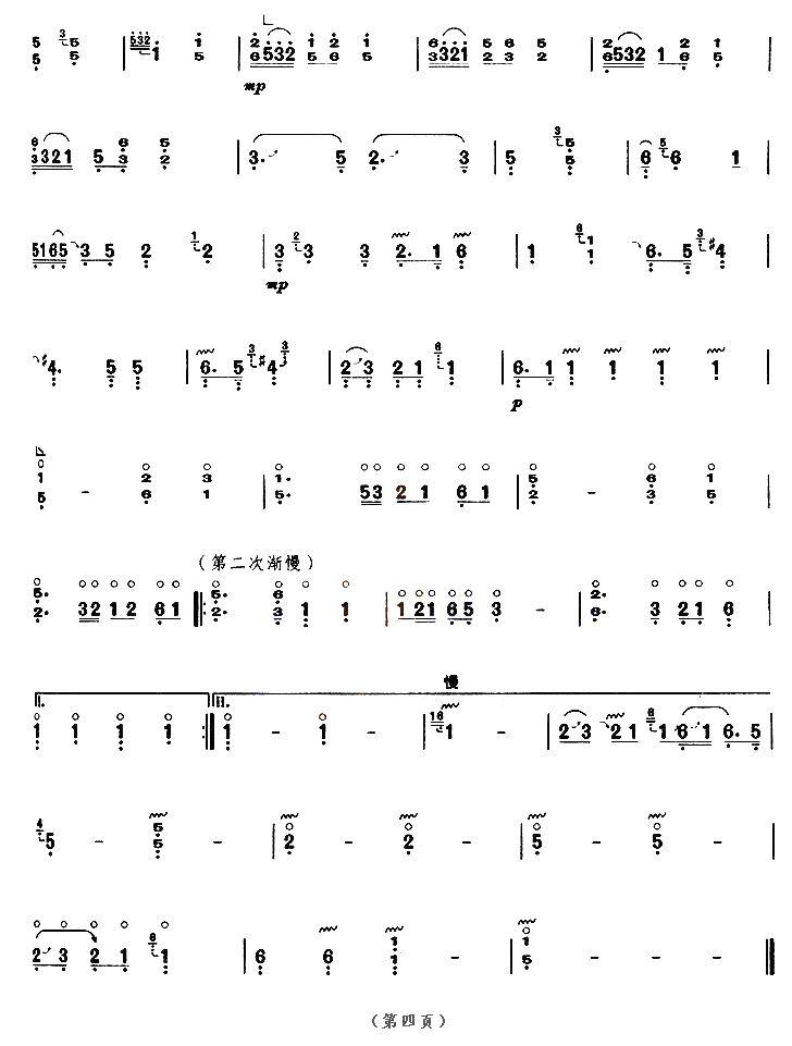 铁马吟（【上海筝会】考级八级曲目）古筝曲谱（图4）