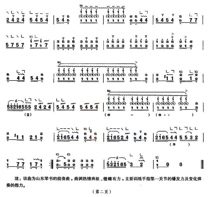 大八板（【上海筝会】考级六级曲目）古筝曲谱（图2）