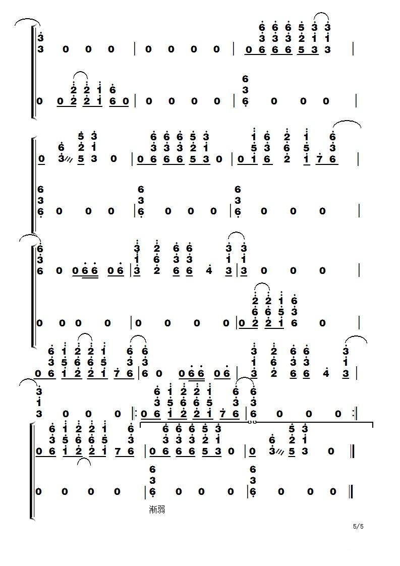 Billie Jean古筝曲谱（图5）