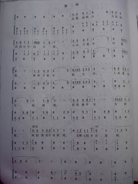 胡笳十八拍古筝曲谱（图3）
