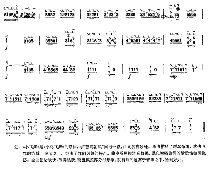 小飞舞-河南筝曲古筝曲谱（图2）