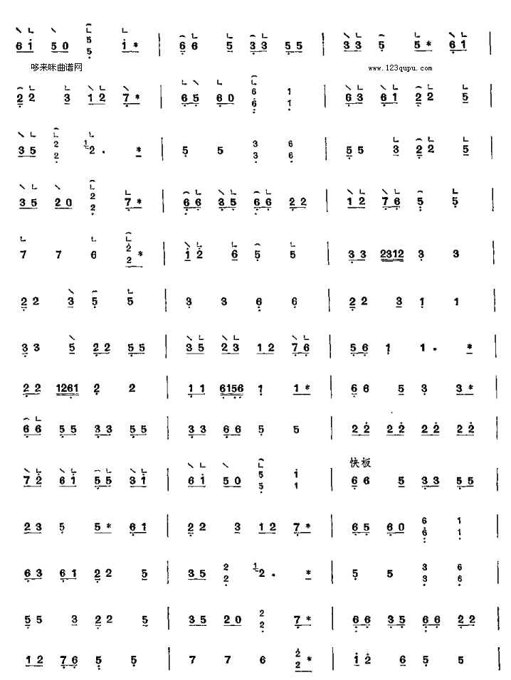 一点金-潮州筝曲古筝曲谱（图2）