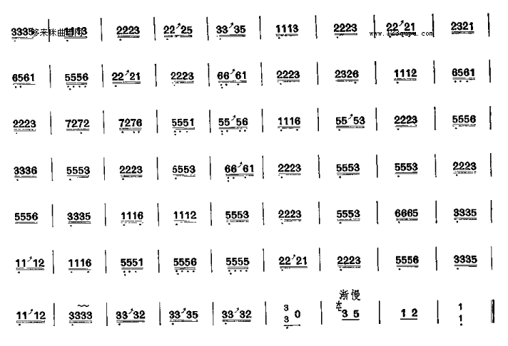 凤求凰-潮州筝曲古筝曲谱（图4）
