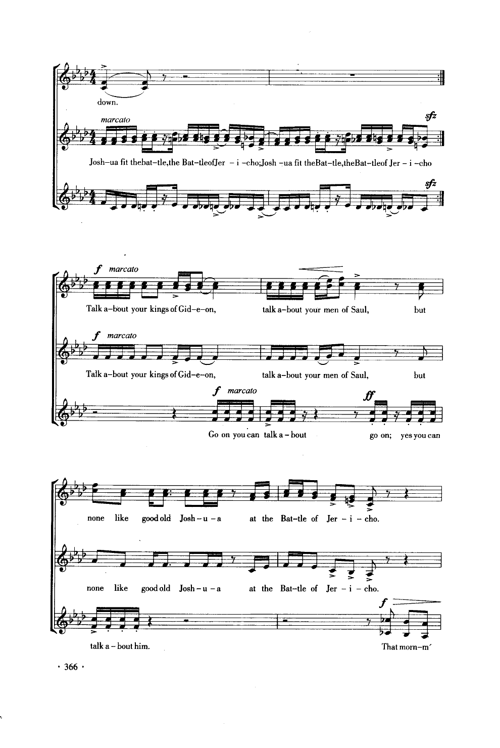 杰里科之役(合唱)(线谱)合唱曲谱（图2）
