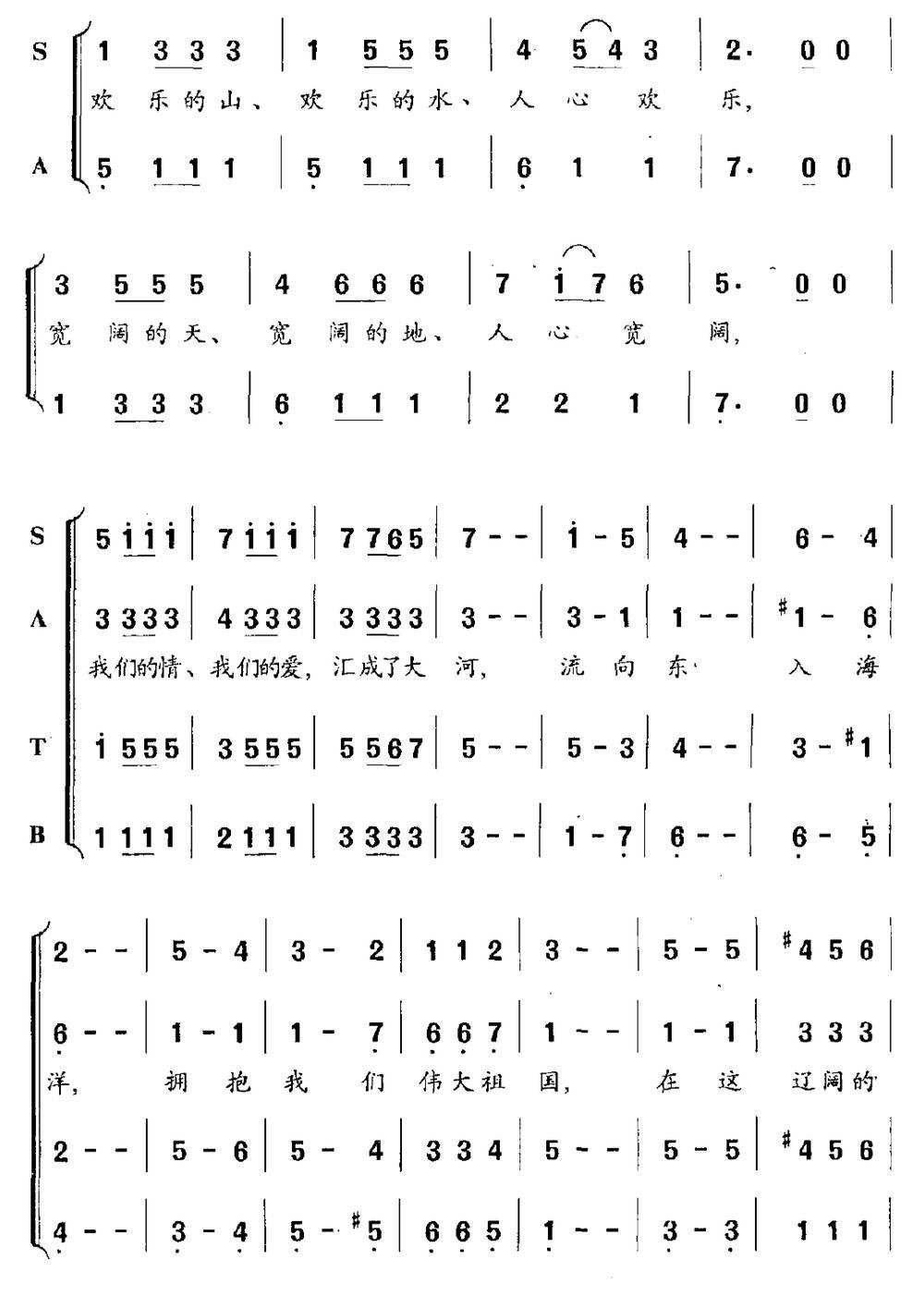 兵团圆舞曲（组歌之九）合唱曲谱（图2）