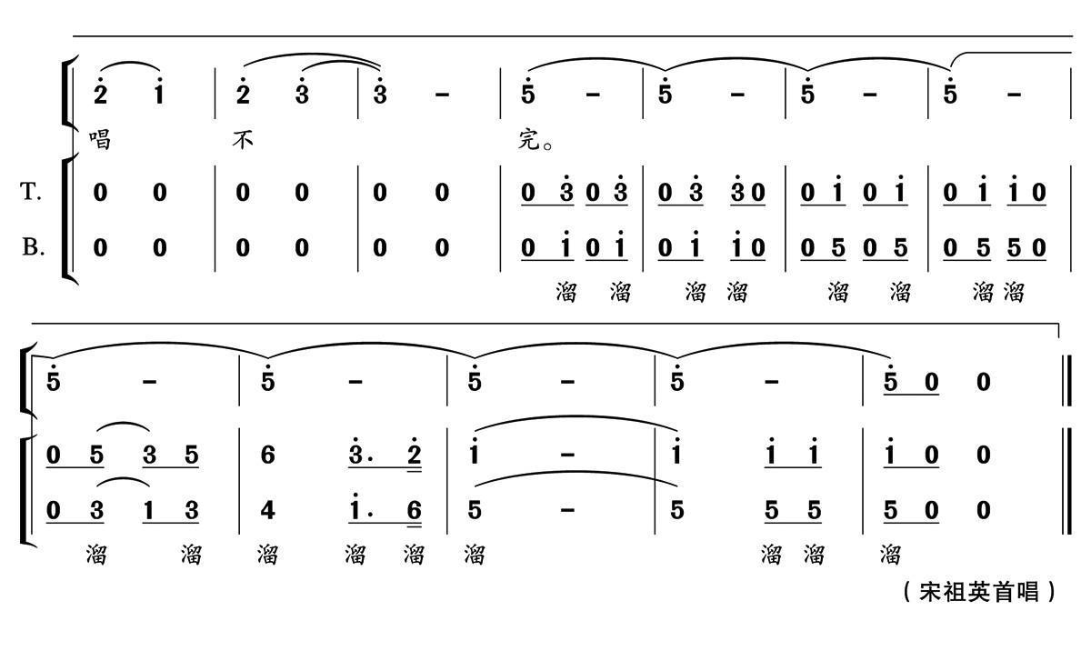 溜溜的水乡（独唱+伴唱）合唱曲谱（图3）