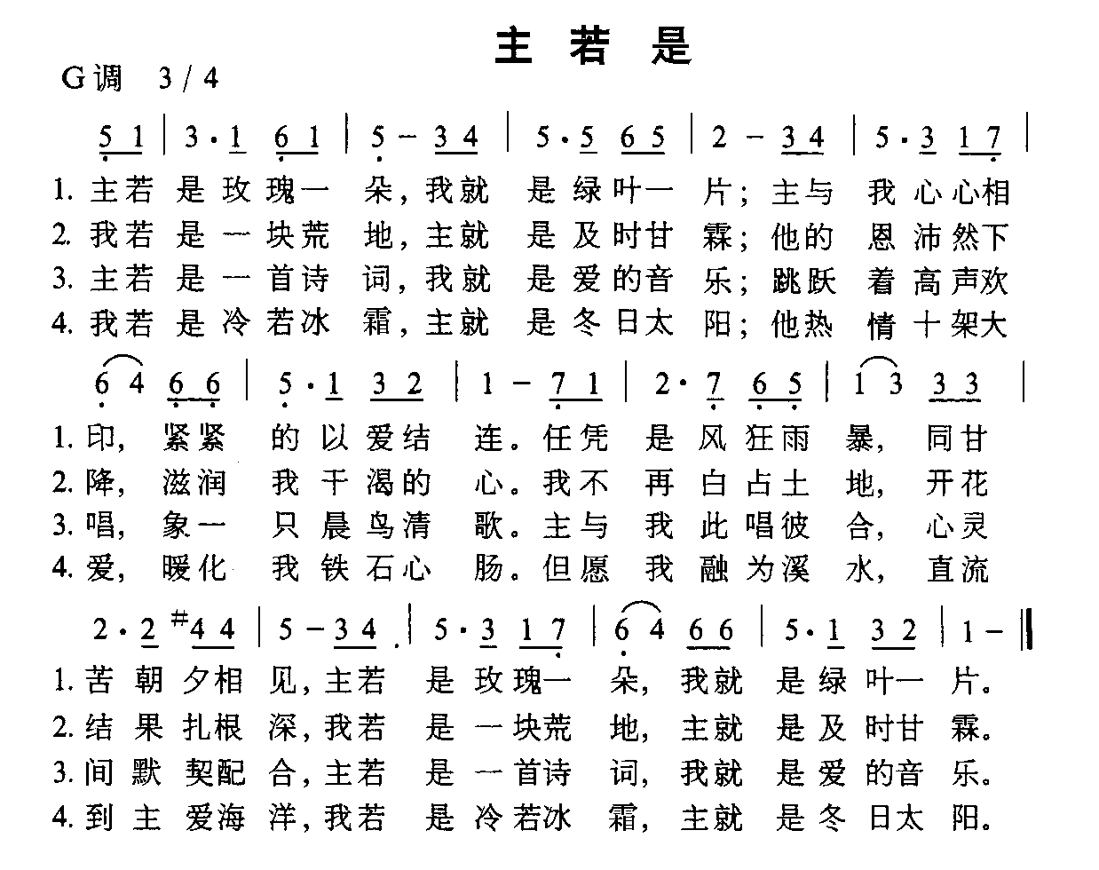 主若是 