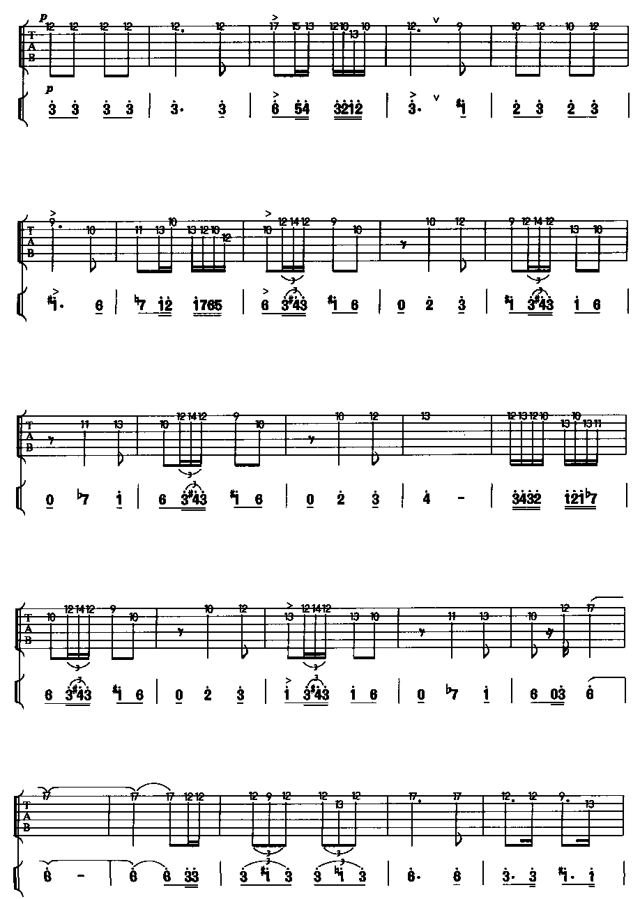 西班牙斗牛舞（吉他独奏）吉他谱（图3）