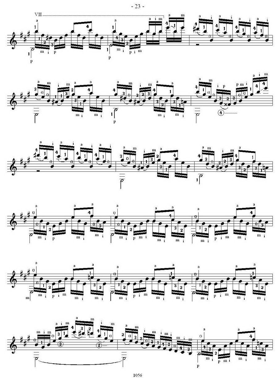 他雷加12首练习曲之12吉他谱（图2）