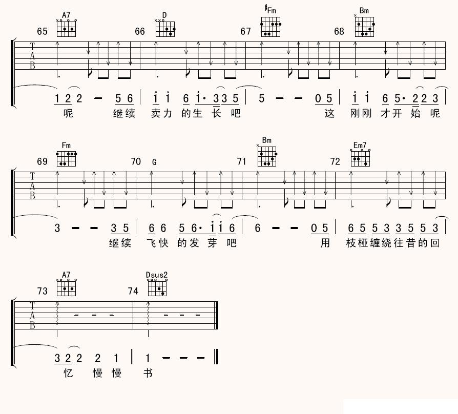 藤吉他谱（图4）