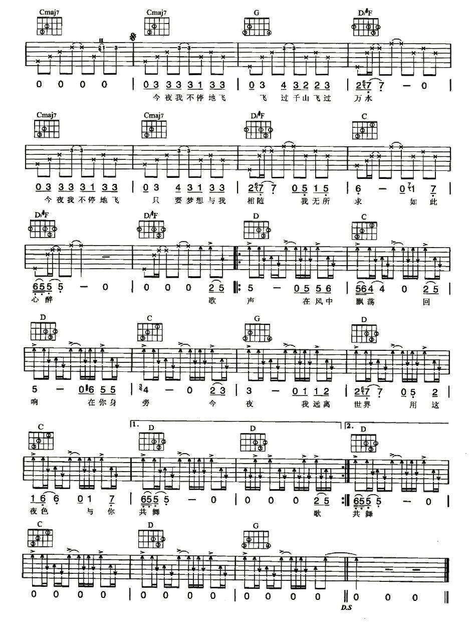 幻觉吉他谱（图2）