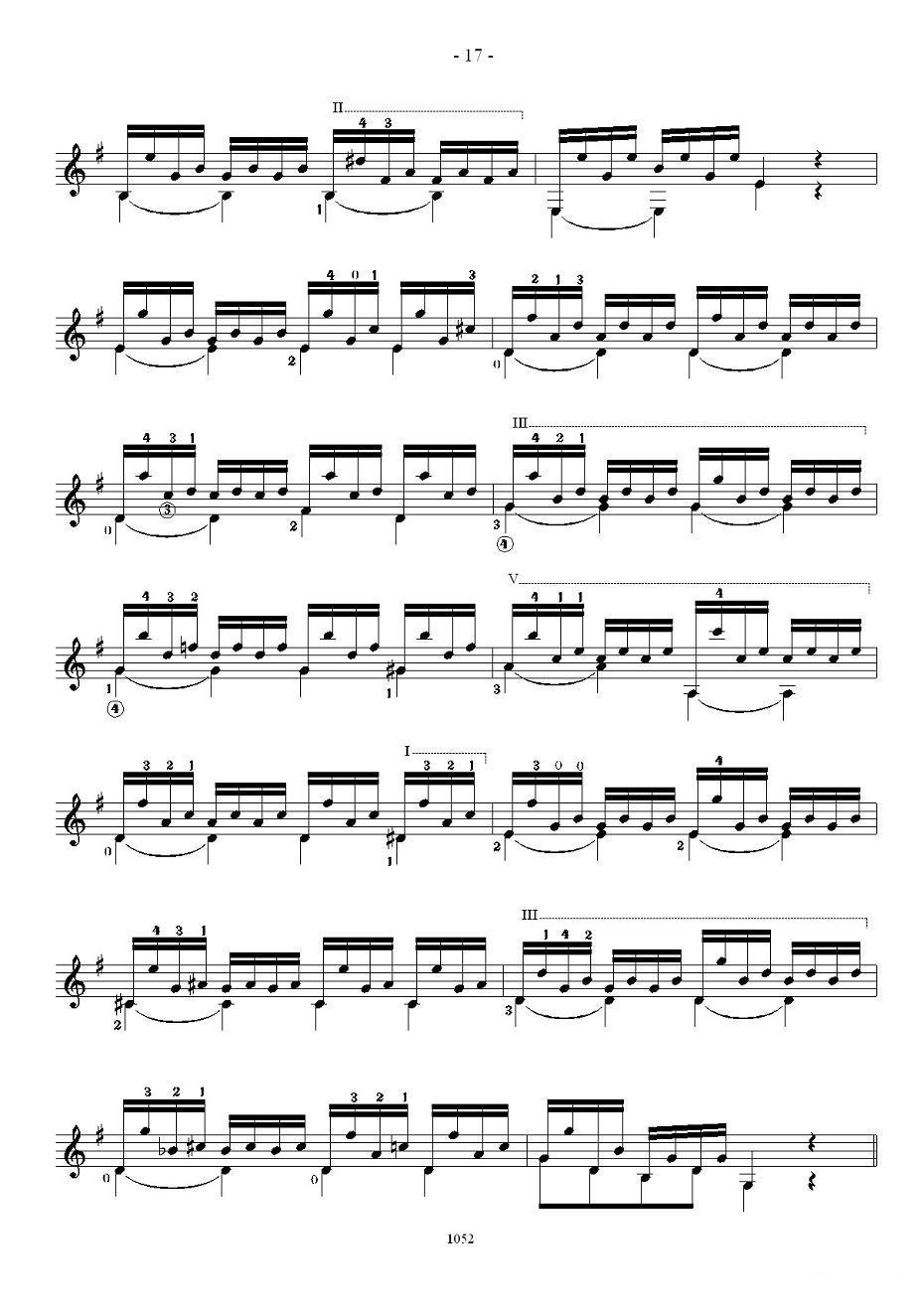 索尔·克斯特26首练习曲之11——15吉他谱（图3）