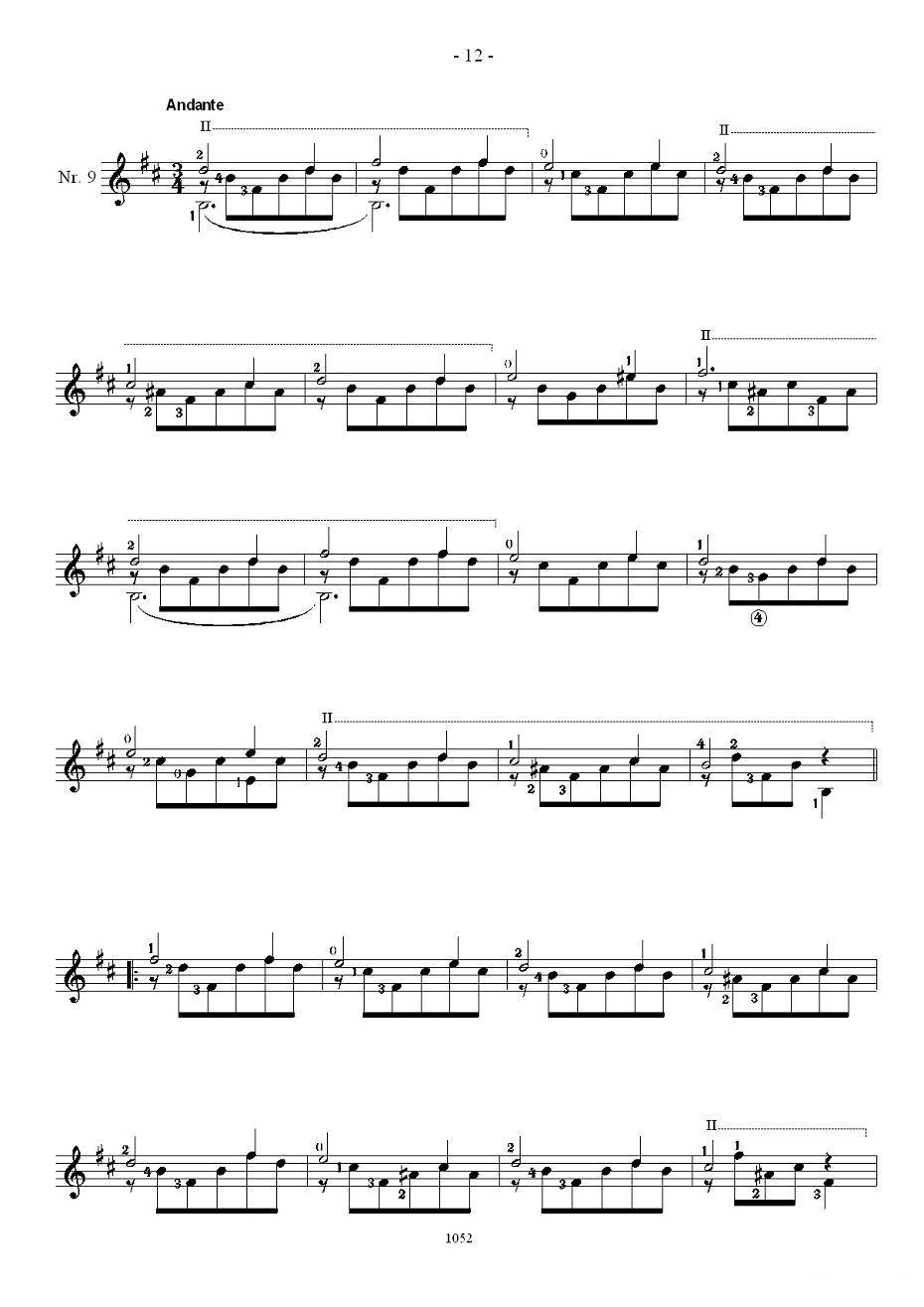 索尔·克斯特26首练习曲之6——10吉他谱（图6）