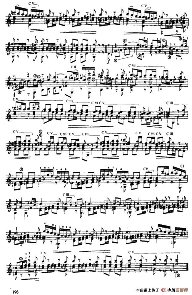 费尔南多·索尔 古典吉他练习曲 No.20（Op.29  No.17）吉他谱（图2）