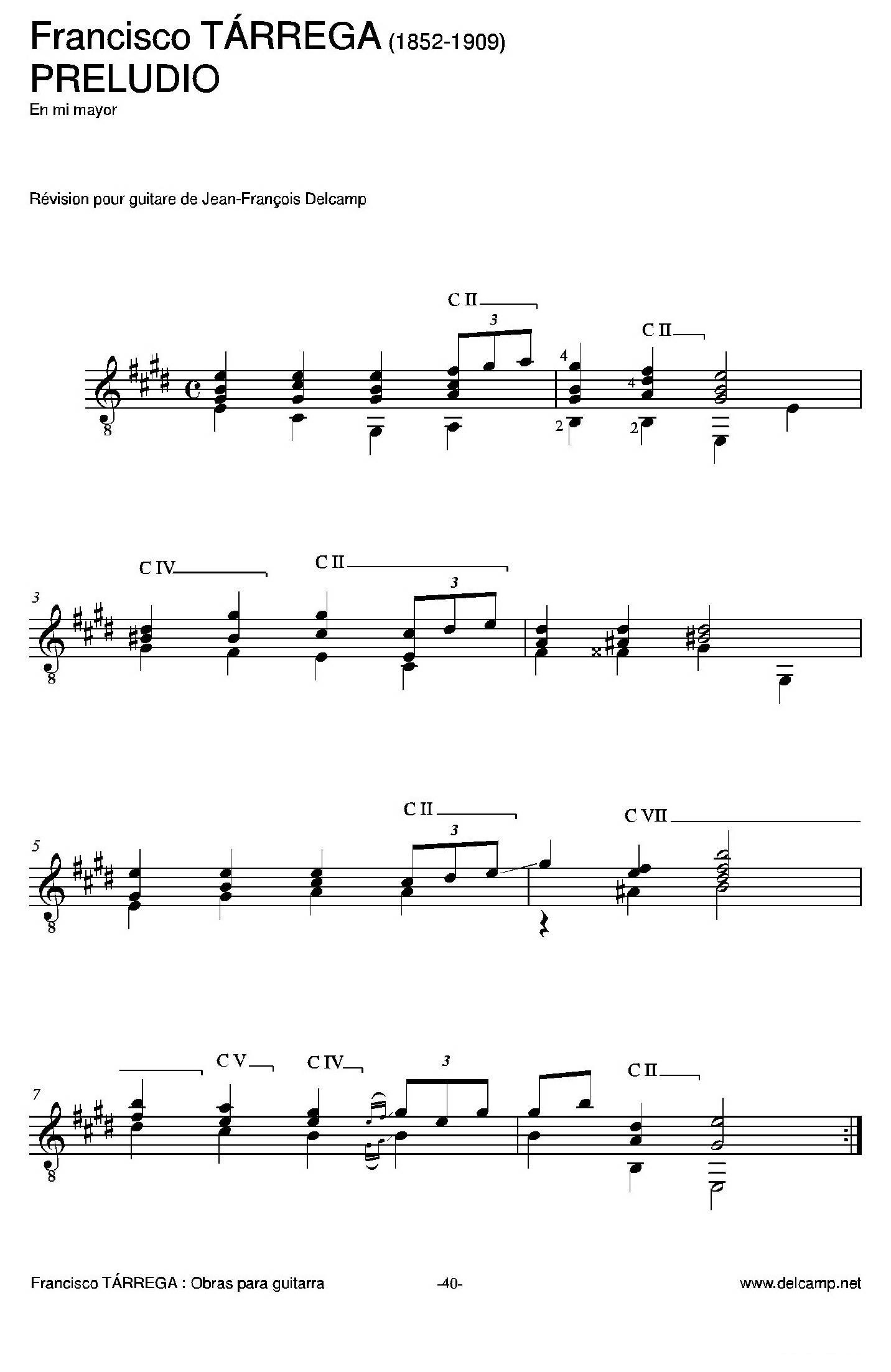 《塔雷加作品全集》第3部分（古典吉他）吉他谱（图2）