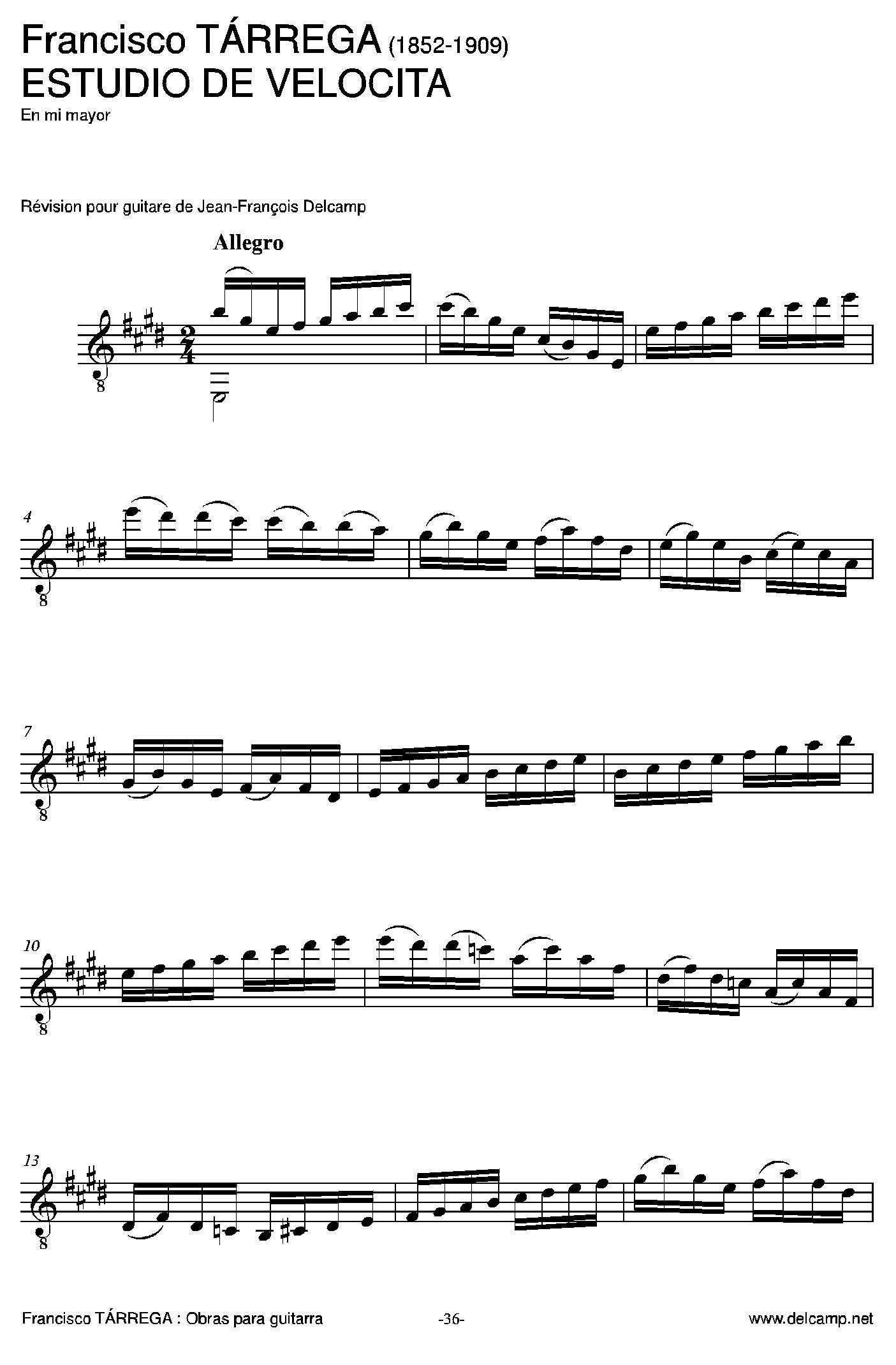 《塔雷加作品全集》第2部分（古典吉他）吉他谱（图12）