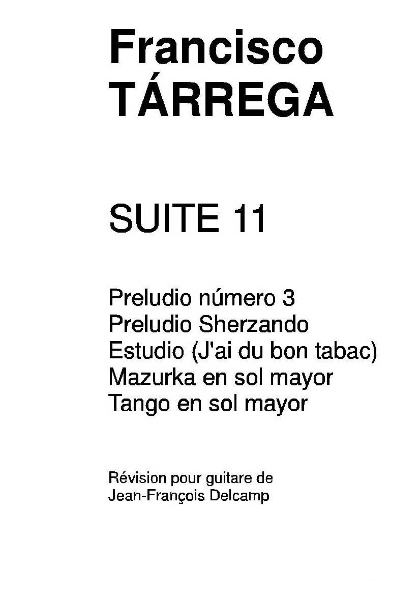 《塔雷加作品全集》第11部分（古典吉他）吉他谱（图1）