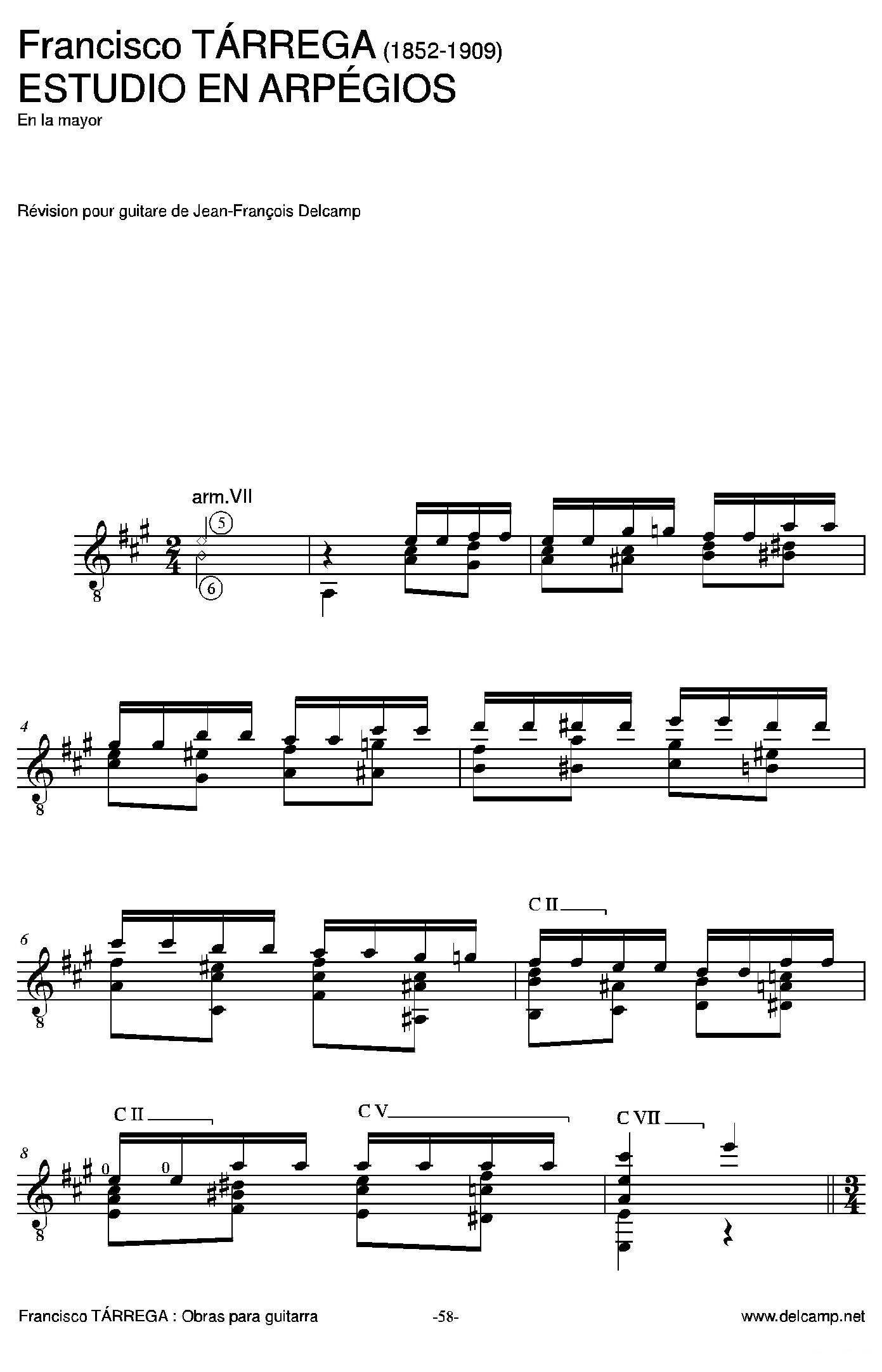 《塔雷加作品全集》第4部分（古典吉他）吉他谱（图8）