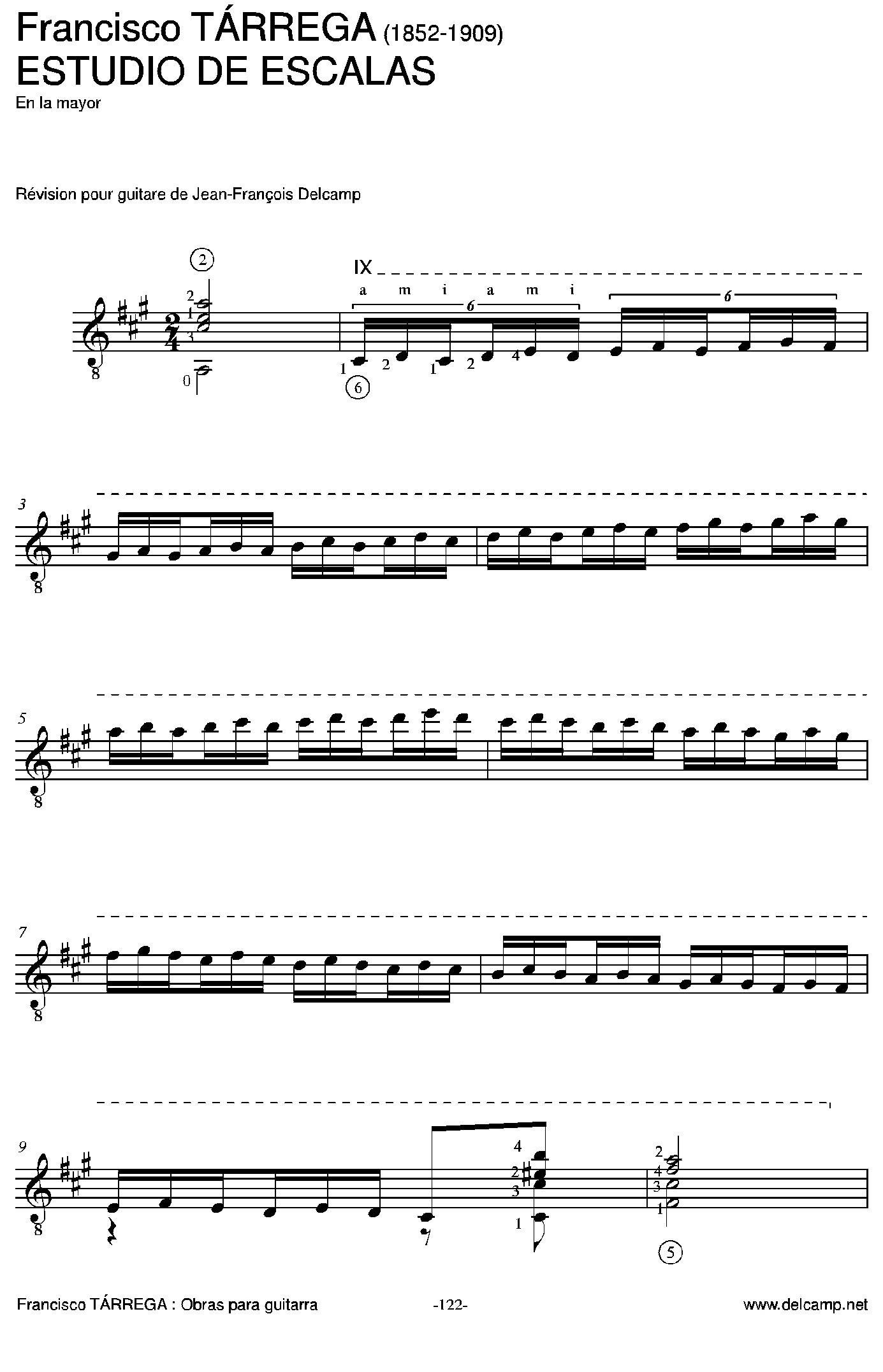 《塔雷加作品全集》第7部分（古典吉他）吉他谱（图6）
