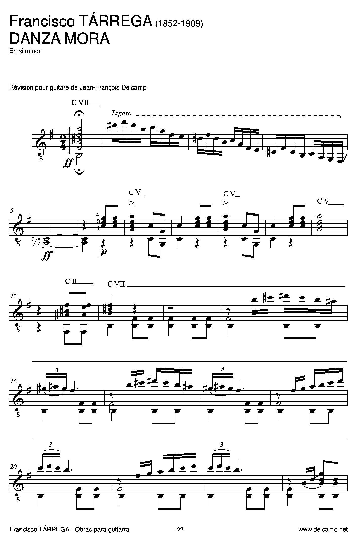 《塔雷加作品全集》第1部分（古典吉他）吉他谱（图14）