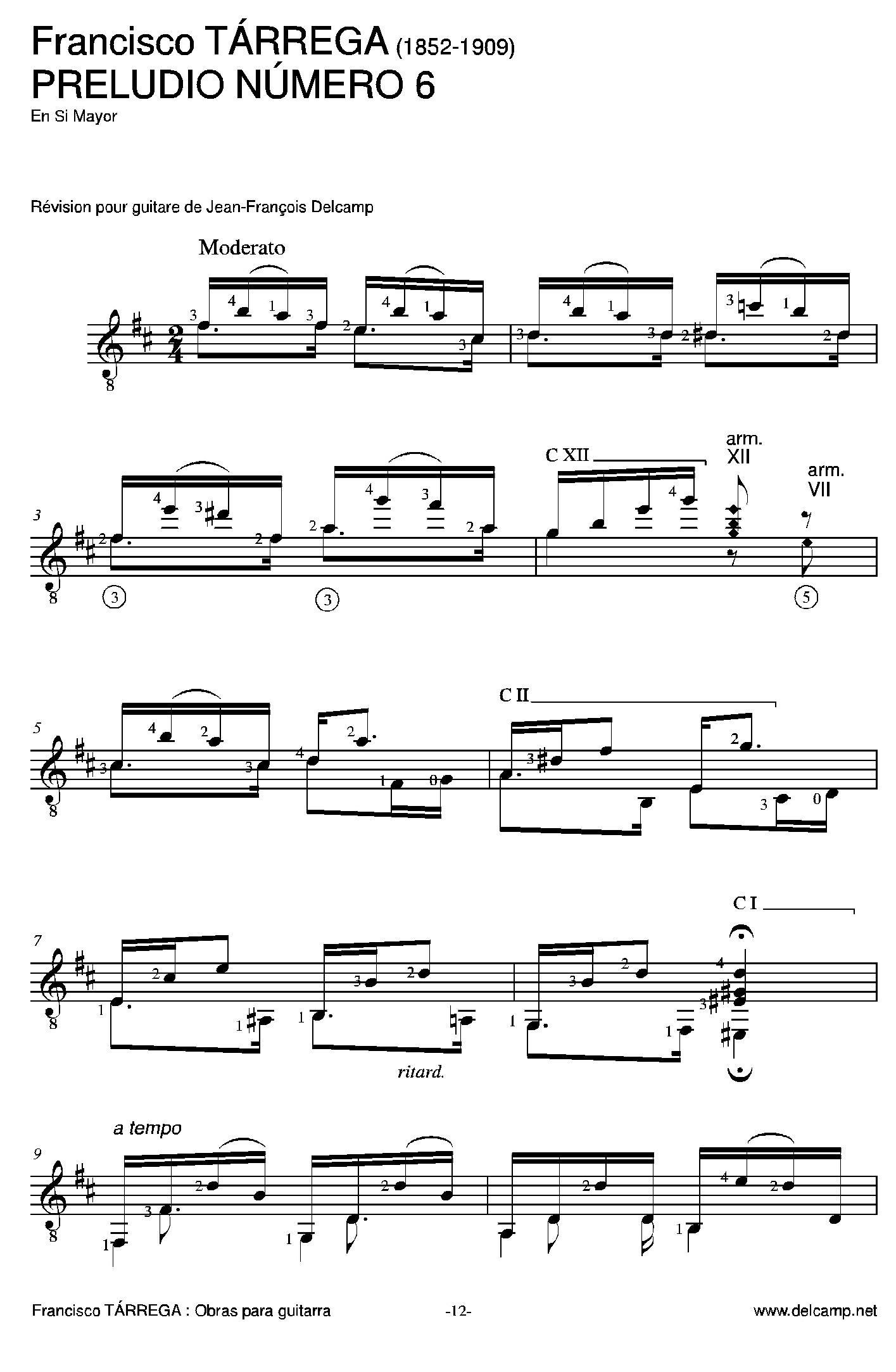《塔雷加作品全集》第1部分（古典吉他）吉他谱（图4）