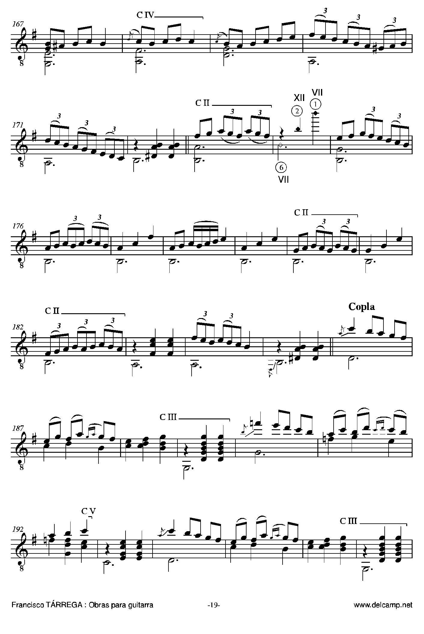 《塔雷加作品全集》第1部分（古典吉他）吉他谱（图11）