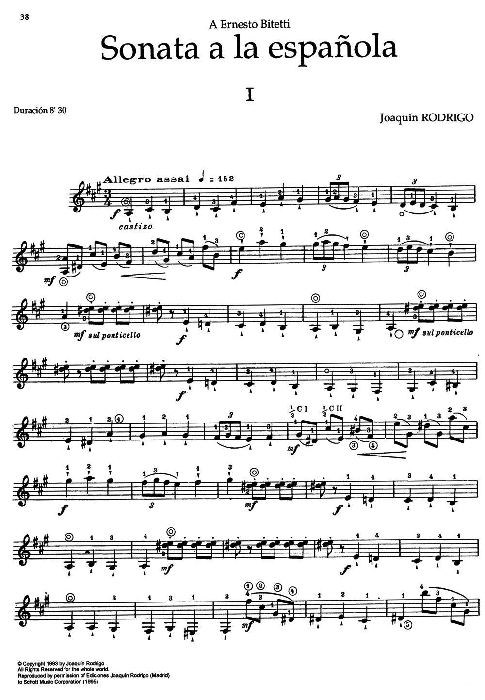 Joaquin Rodrigo Music for Guitar（罗德里戈吉他音乐P38-46）（古吉他谱（图1）