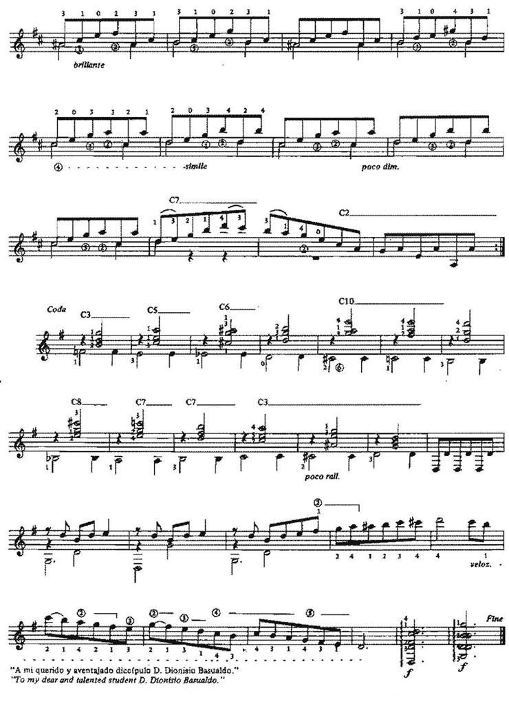 Vals op.8no.4（古典吉他）吉他谱（图4）