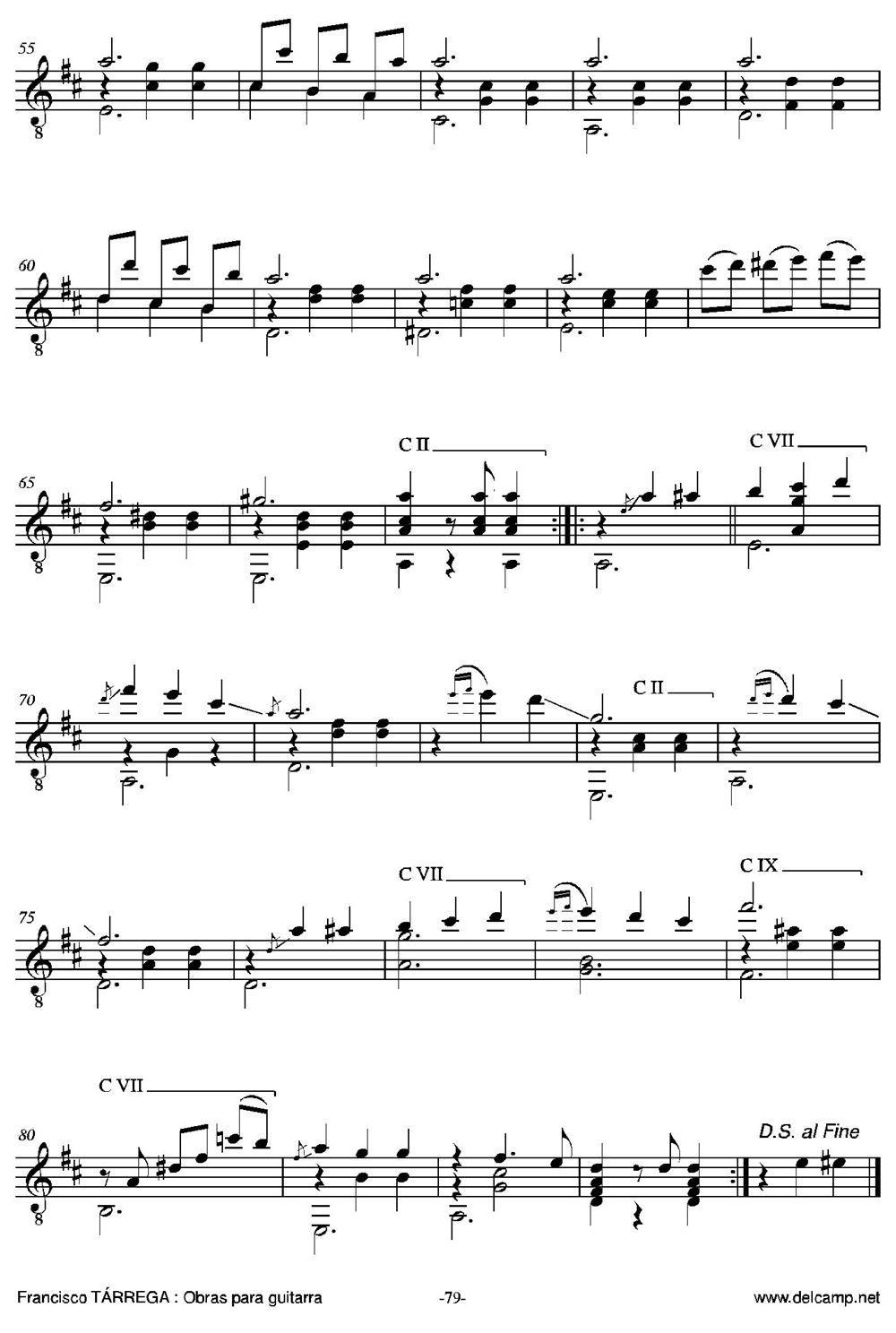 LAS DOS HERMANITAS(Dos valses)（古典吉他）吉他谱（图3）